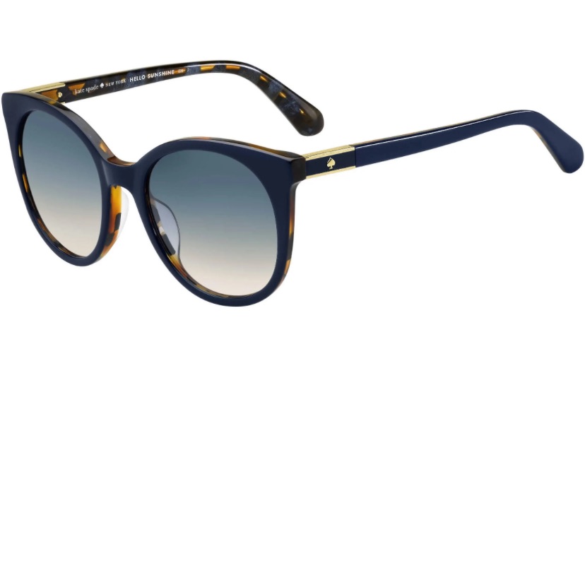 New Kate Spade Sunglasses - Akayla/S 0pjp - Blue/Blue Gray Lens (52-20-140)